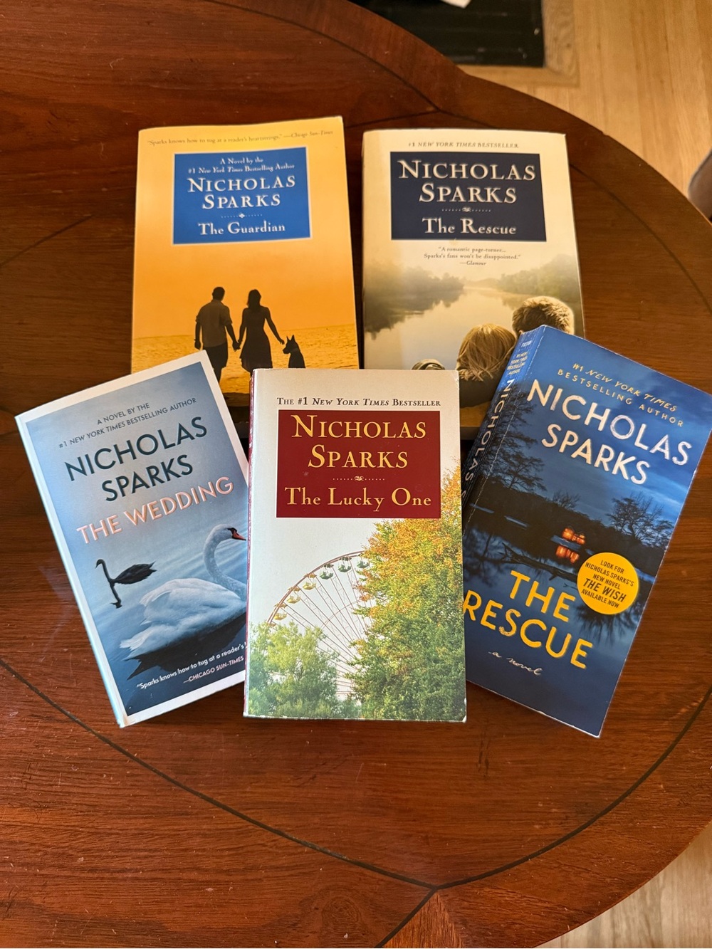 5 Nicholas Sparks Paperback Books